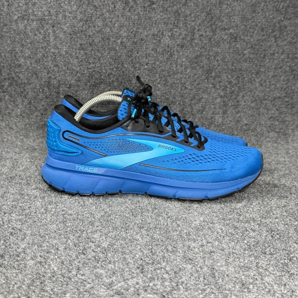 Brooks Trace 2 Running Shoes Men's 9.5 Malibu Blue Athletic Run Training Sneaker